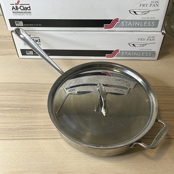 AllClad Kitchen Allclad 4 Quart D3 Saut Pan With Lid Poshmark